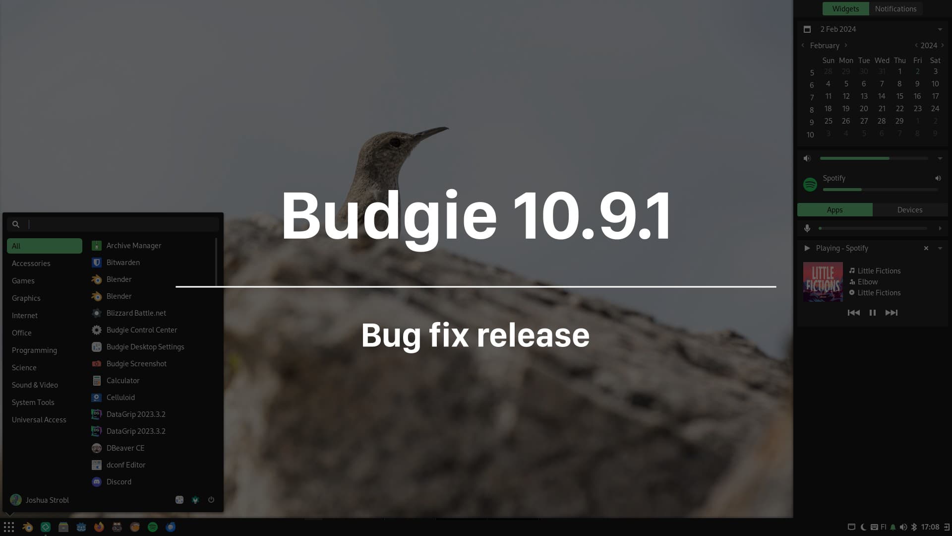 Budgie 10.9.1 Released