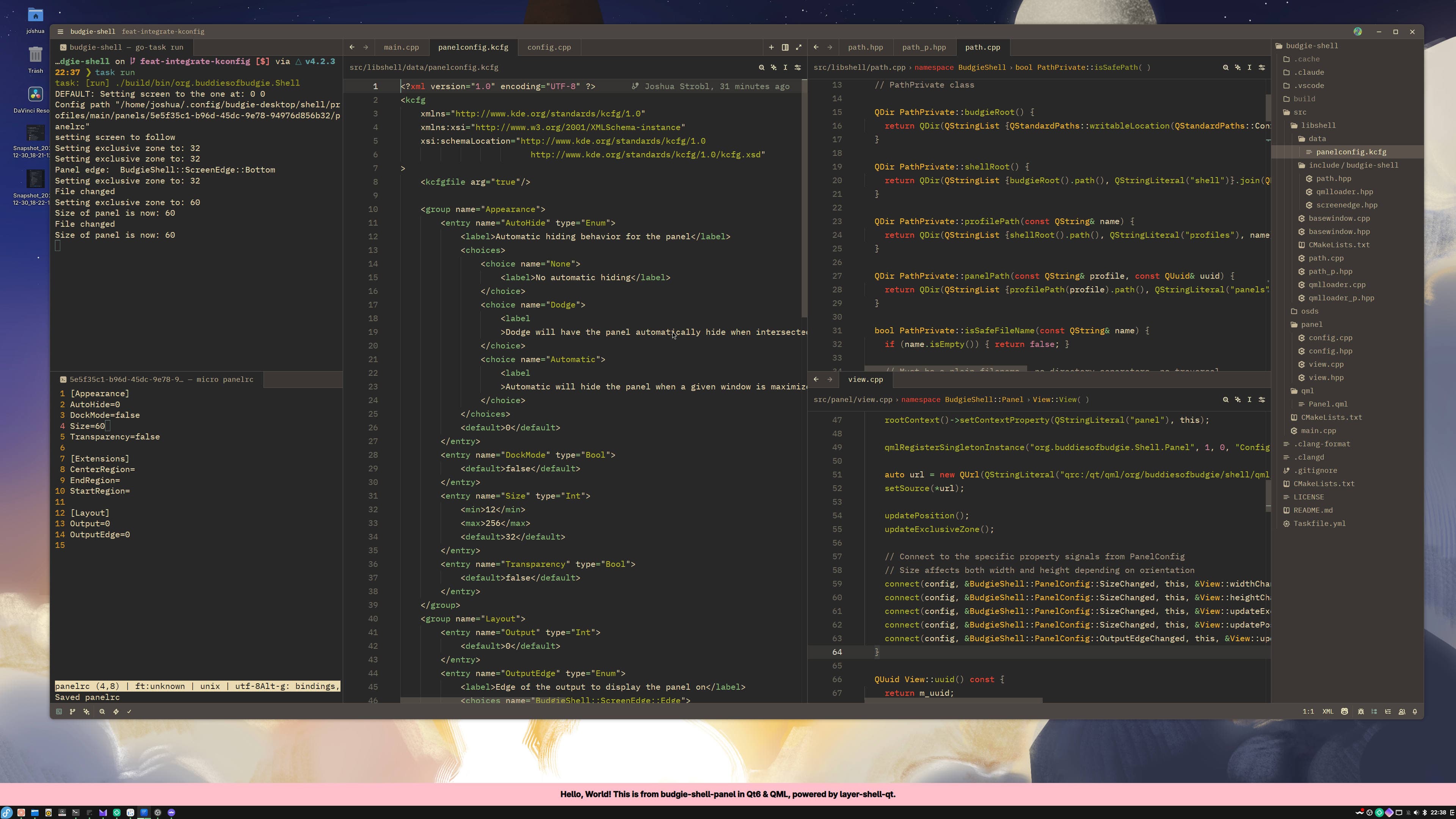 Chirp #5: Budgie 11 Priorities, Panel Config, and 10.10 Polish