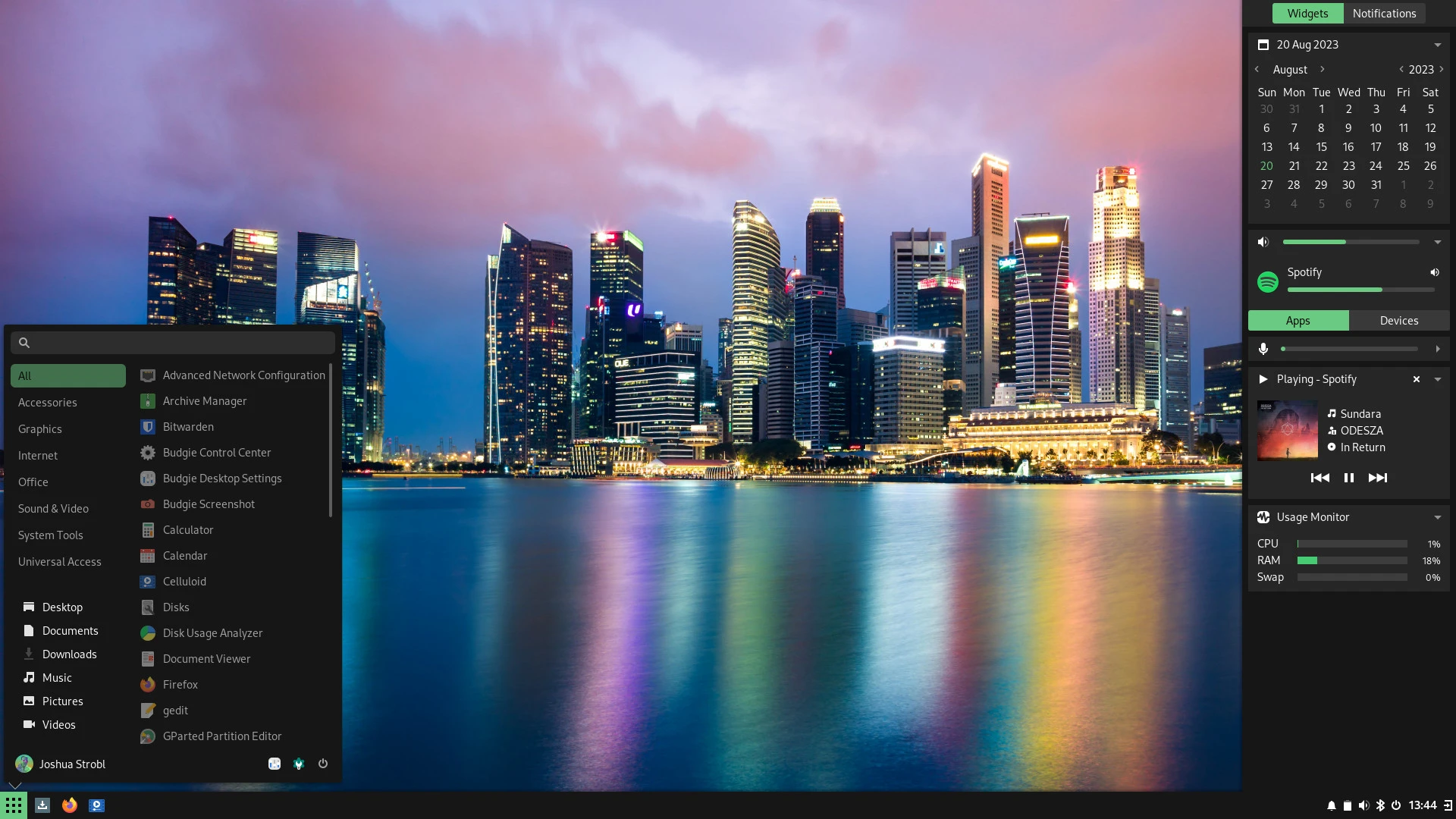 Budgie 10.8 Desktop